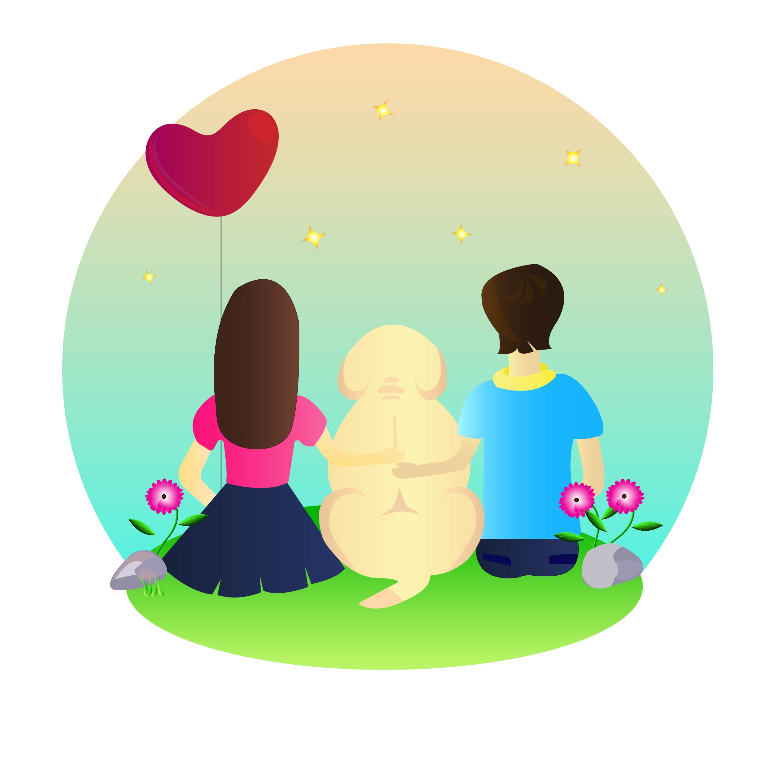 Love your dog you love your family by Shruti Gupta Love your dog you love your family in Illustration and Graphics Inspiration by Shruti Gupta