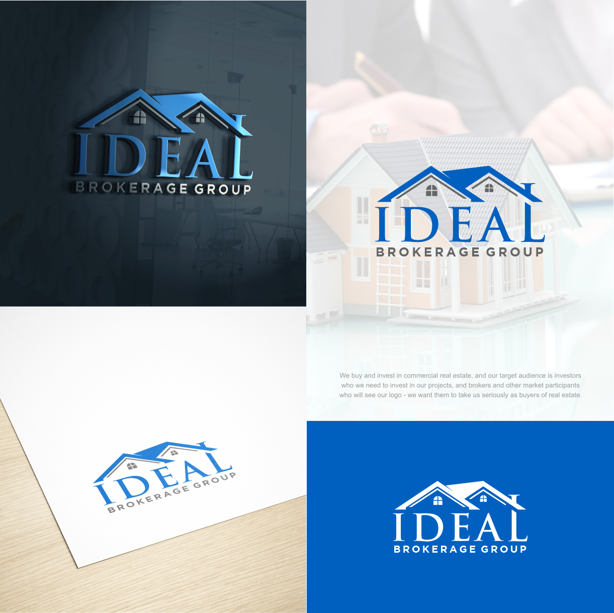 Ideal Brokerage Group in Logo Design Inspiration by Yacine Ada Hanifi