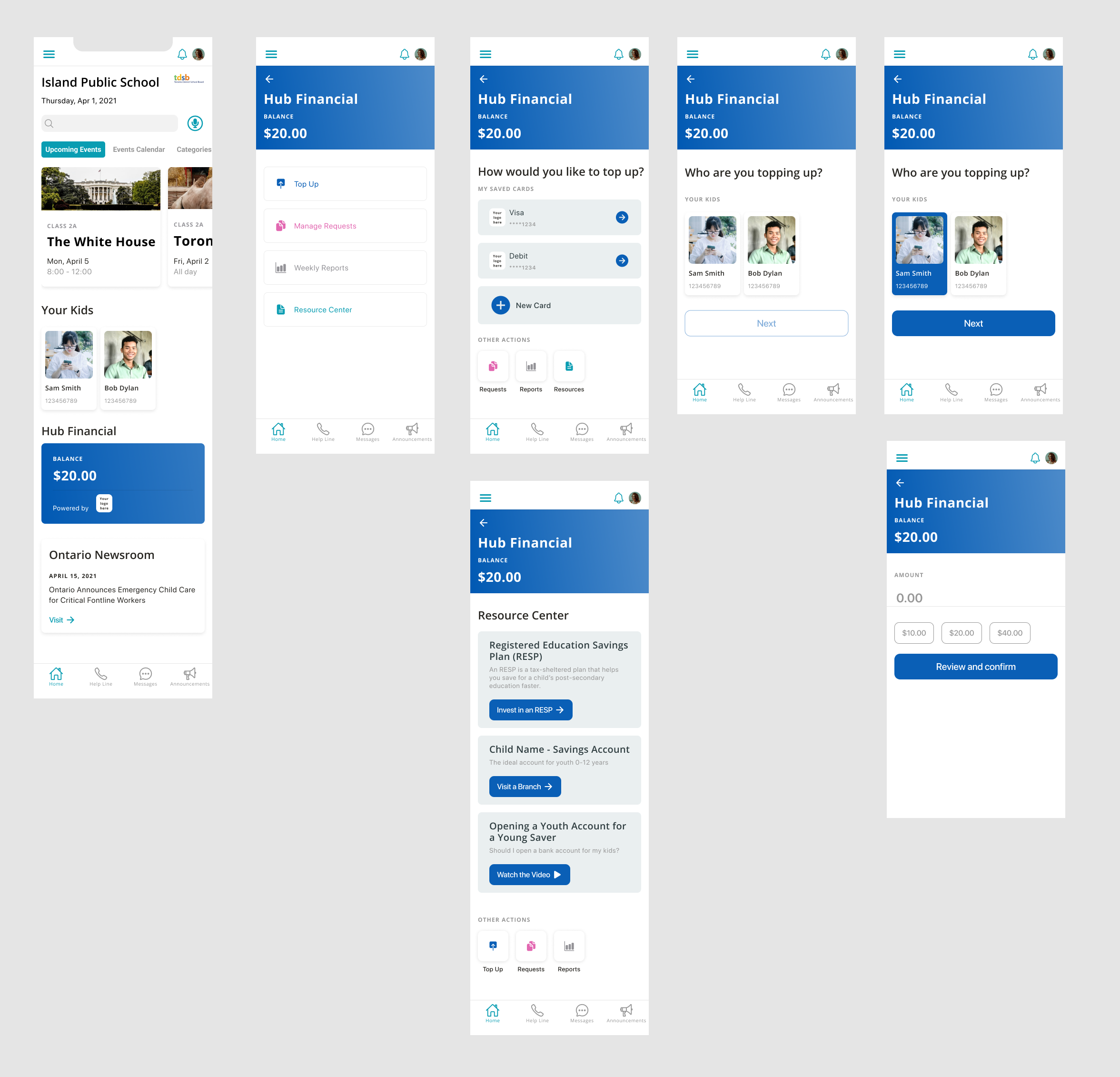 School Management System - Flex Dollars Module by Yunzh School Management System - Flex Dollars Module in Mobile Apps Design Inspiration by Yunzh
