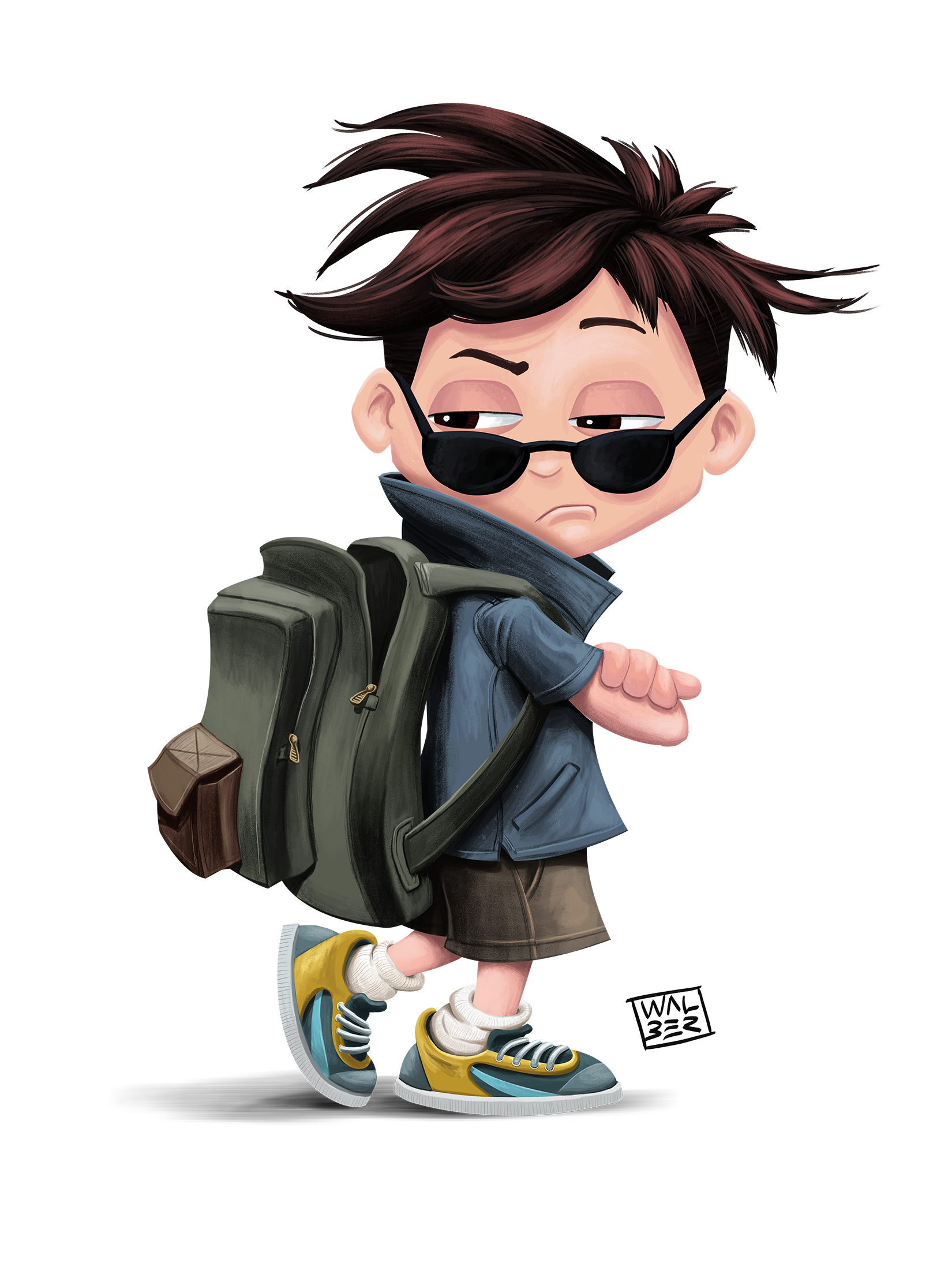 Snobby Boy in T-Shirt Design Inspiration by Walber Santos