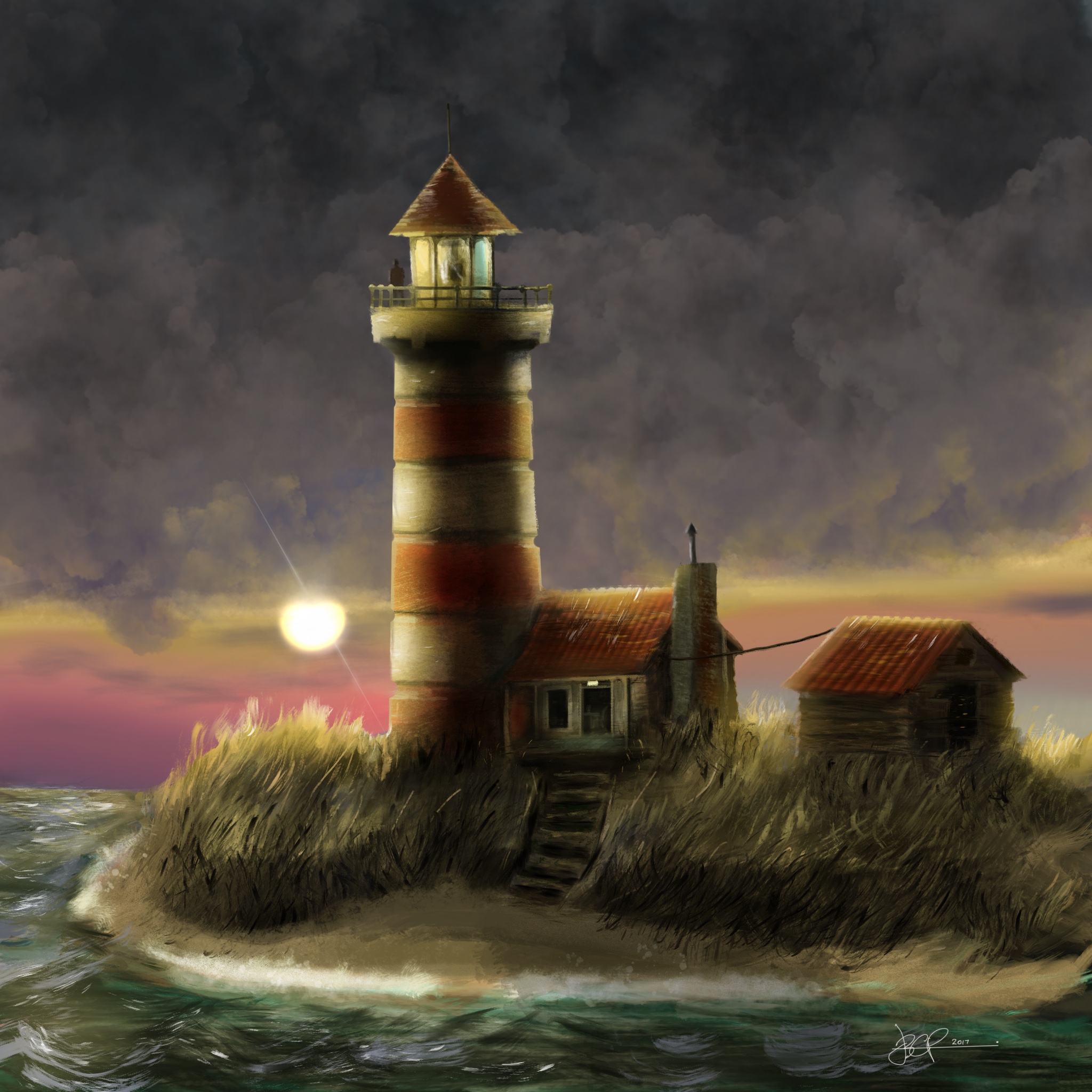 Lighthouse in Illustration and Graphics Inspiration by Jermanoid