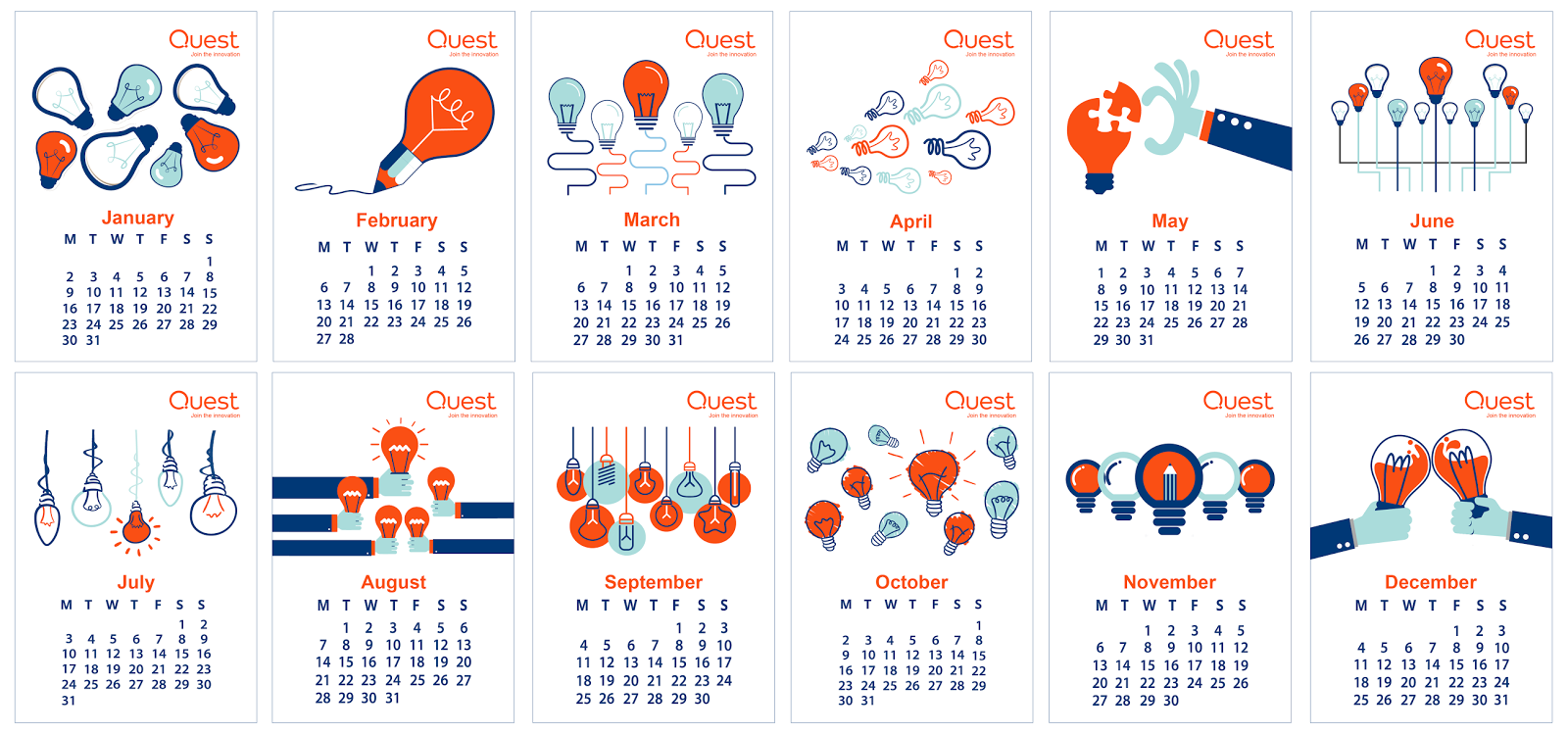 quest company calendar design by Madhulikasringeri quest company calendar design in Calendar Design Inspiration by Madhulikasringeri