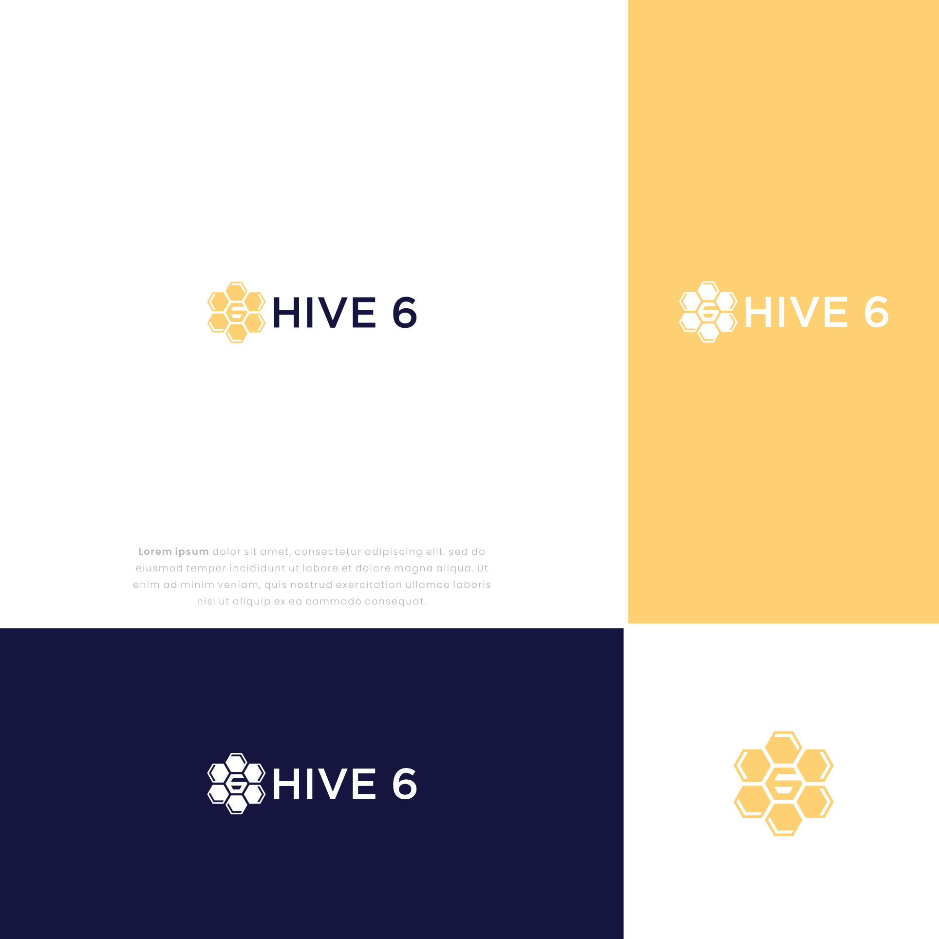 Hive 6 by Artonea Hive 6 in Logo Design Inspiration by Artonea