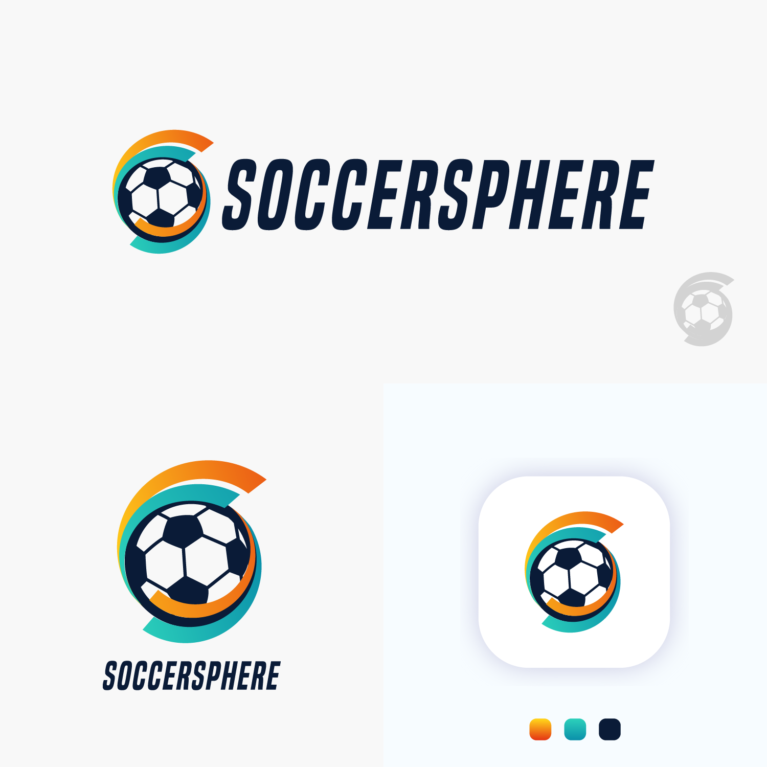 Soccer simple logo design by Gethuk_studio Soccer simple logo design in Logo Design Inspiration by Gethuk_studio