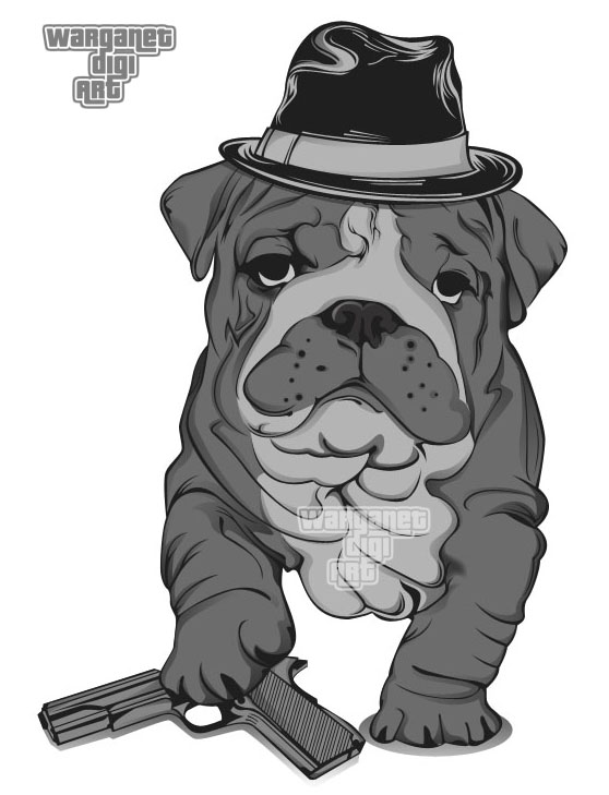 Bulldog Mafia by Widya Design Bulldog Mafia in Illustration and Graphics Inspiration by Widya Design