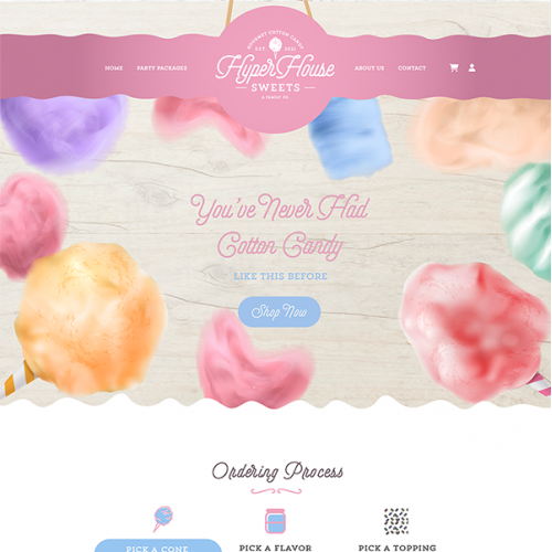 Candy Website Fun Popping Immersive Modern