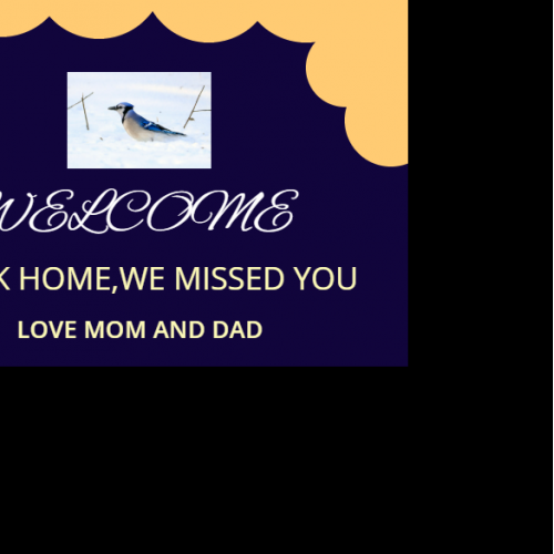 WELCOME CARD