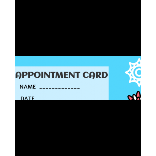 APPOINTMENT CARD