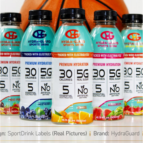 Sport Drink Labels - Hydra Guards USA
