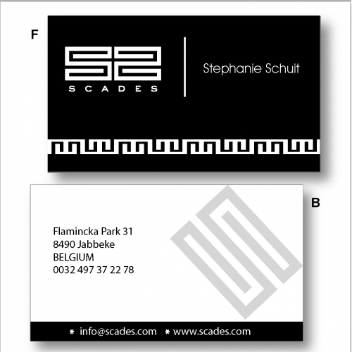 b card design.