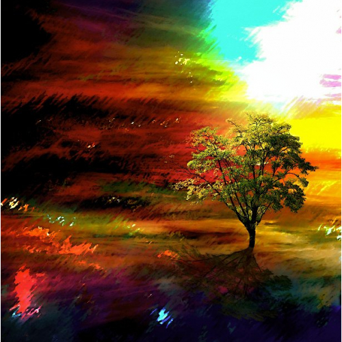 landscape ,moonlight ,painting ,digital ,wall art