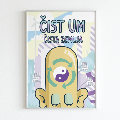 Clean Mind - Clean Earth Poster