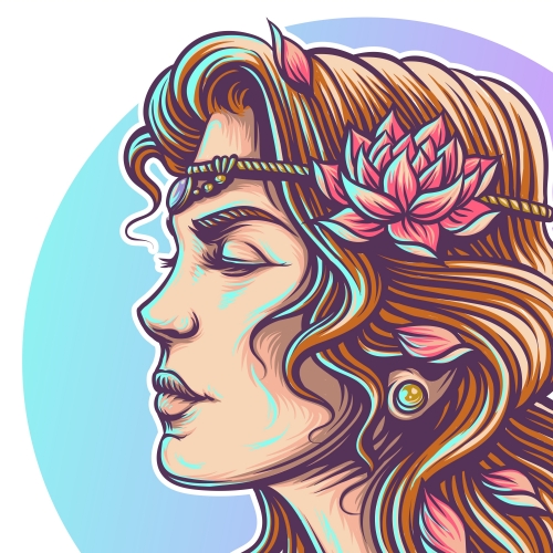 Beauty native girl illustration thumb
