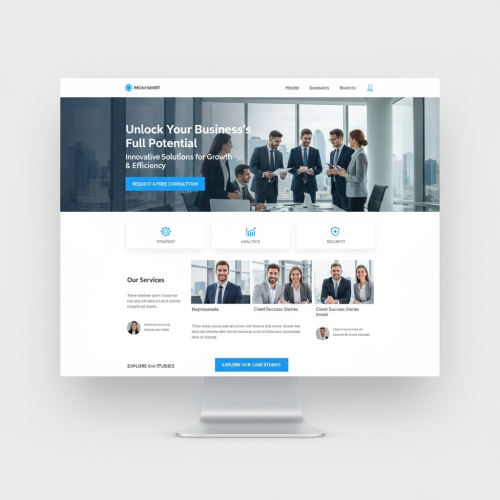 High-Converting Corporate Website Landing Page – Professional Look