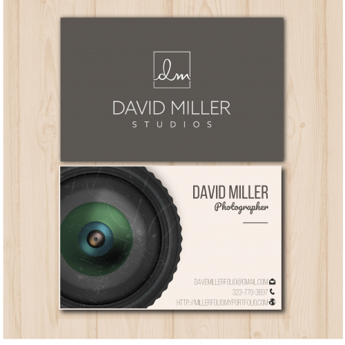 business card for photography studio
