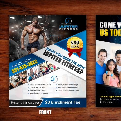 Brochure design for Jupiter fitness thumb