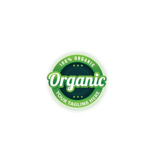 Organic vegetable logo design