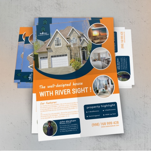 Real estate company flyer