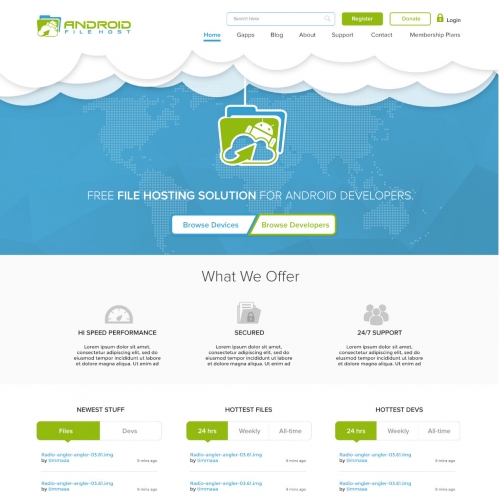 Website Design - Android Filehost thumb