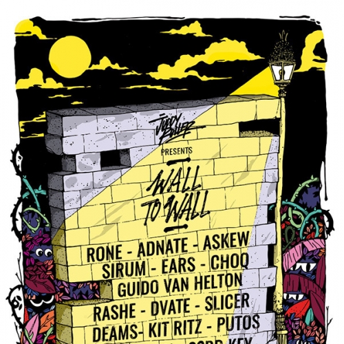 Poster for Wall to wall urban art festival