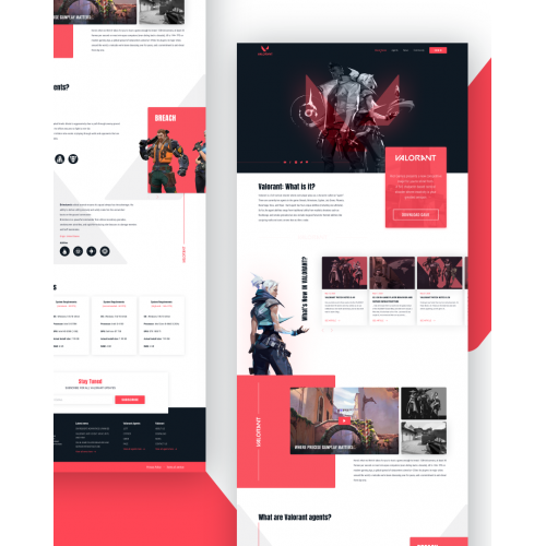 Valorant website redesign thumb