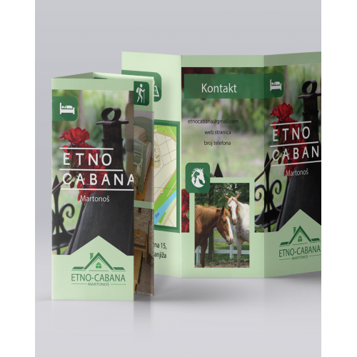 Trifold Leaflet Etno-Cabana