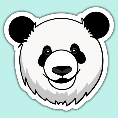 Panda sticker