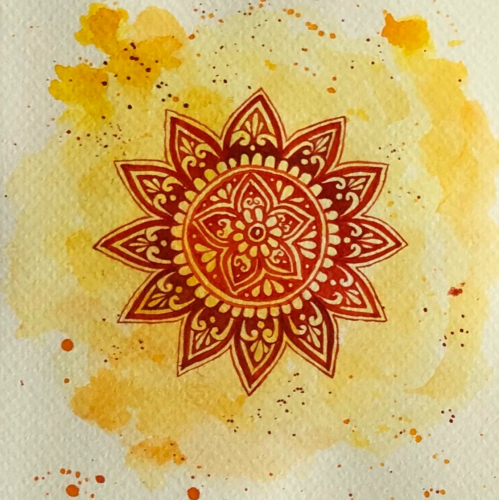 Water colour mandala