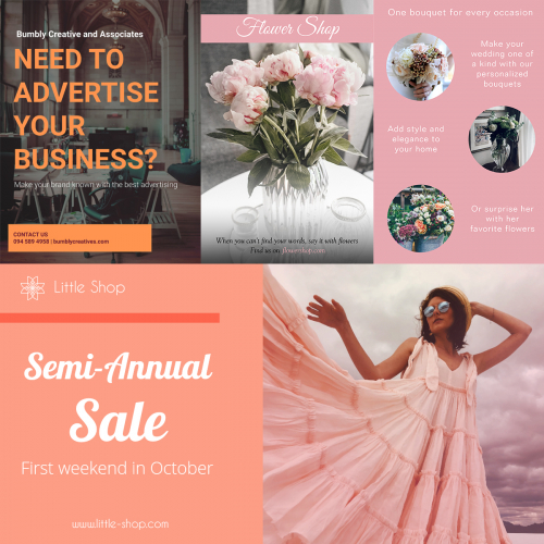 Social Media banner collage