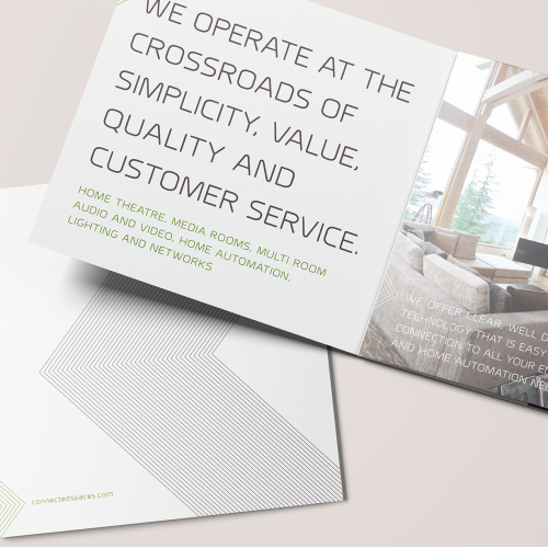 Brochure design for Connected Spaces