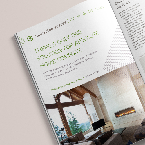 Print Ad for Connected Spaces