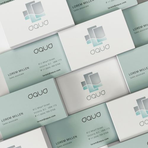 Business Card Design for AQUA