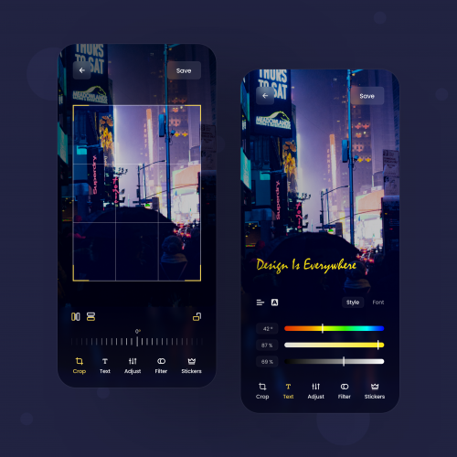 ???? Photo Editor App Design