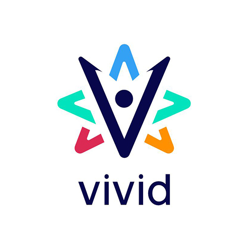 Vivid app logo design