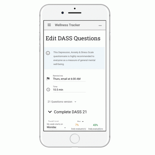 Web app for tracking mental condition thumb
