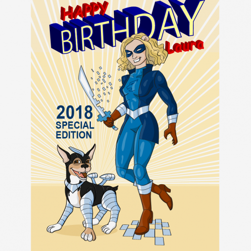 Birthday poster.