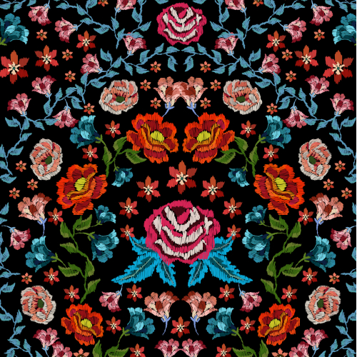 embroidered ornament