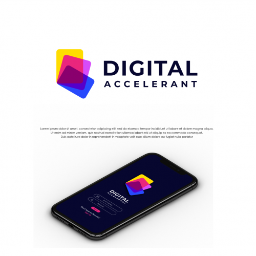 Iconic logo for digital business card thumb