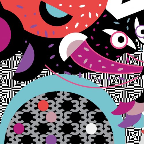 Abstract Deconstructed leopard Pattern