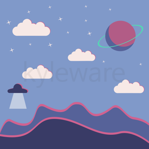 Flat Space Illustration