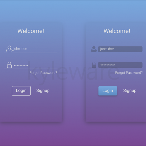 Login UI Design
