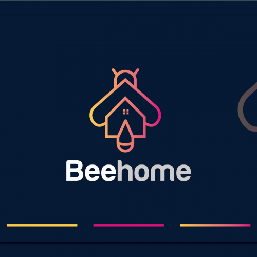 Bee home Logo Design