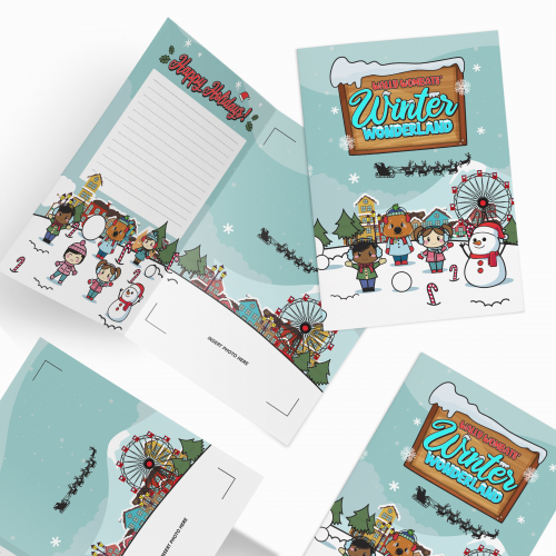 Wally Wombats Christmas Card