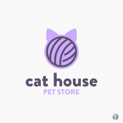 Cat House Pet Store Logo