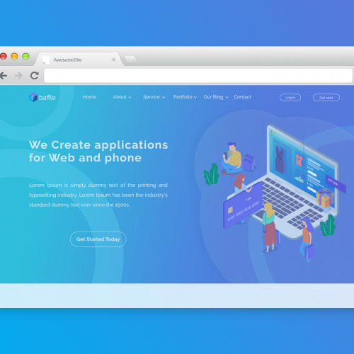 MULTIPURPOSE ONE PAGE WEBSITE TEMPLATE | UI CONCEPT thumb
