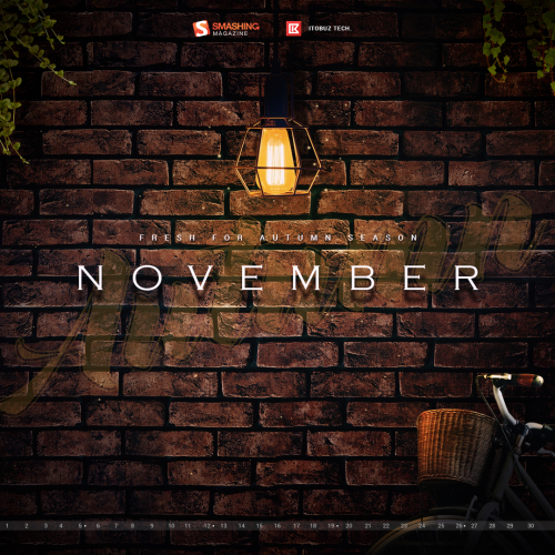 Desktop wallpaper with Calendar for Smashing Magazine