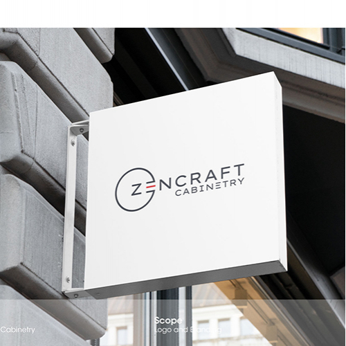 ZenCraft Cabinetry Logo Design thumb