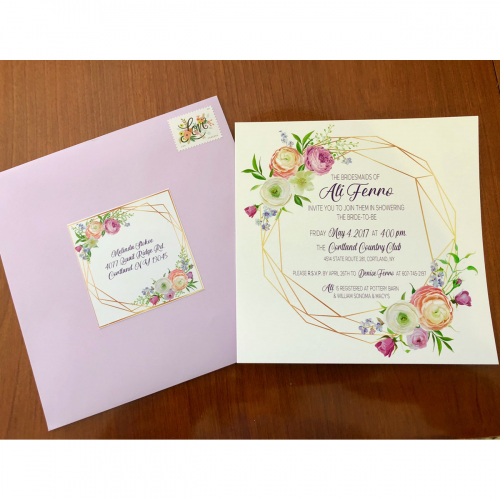 Floral Bridal Shower Invitation