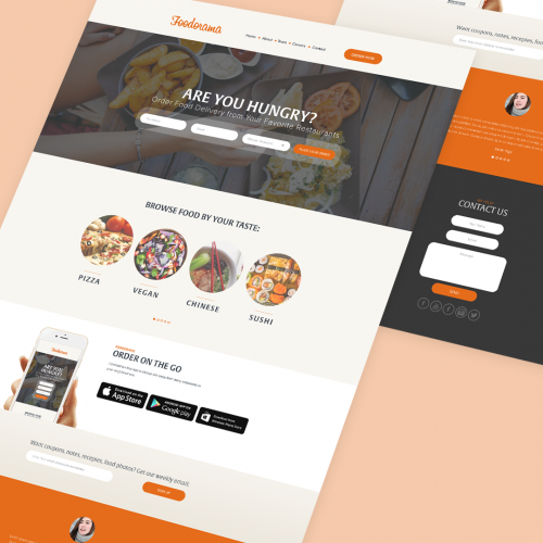 Foodorama Page Design thumb