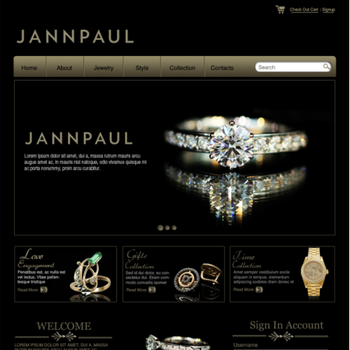Jewelry Web Template